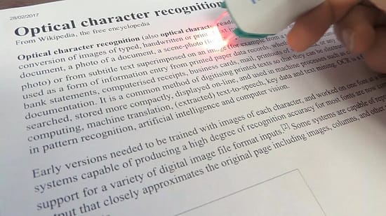 optical image recogonition